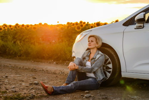 fixing a flat tyre