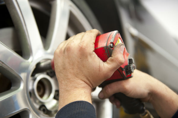 changing a spare tyre