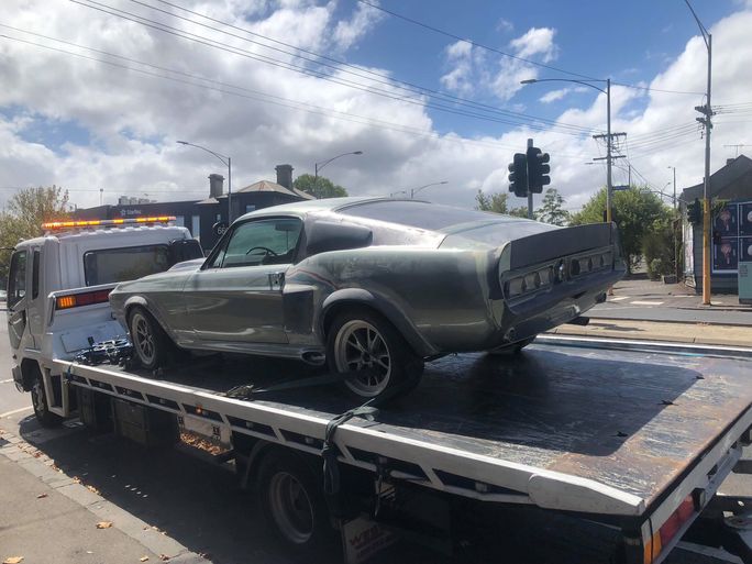 Melbourne's own specialised vehicle towing service in action.