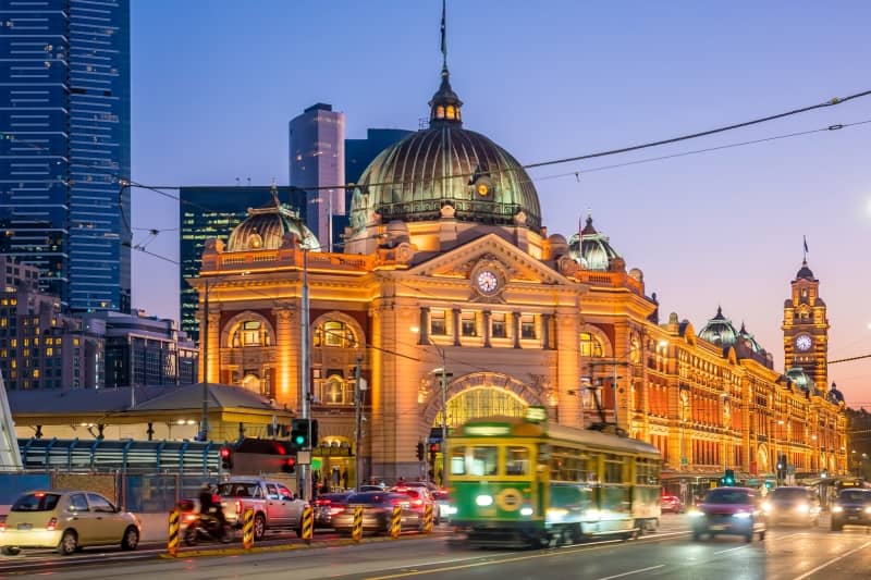 Melbourne Finders Street Train Station.