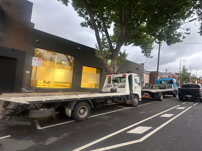 Some of the well-looked-after tow trucks that service the Melbourne areas.